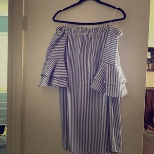 off the shoulder dress